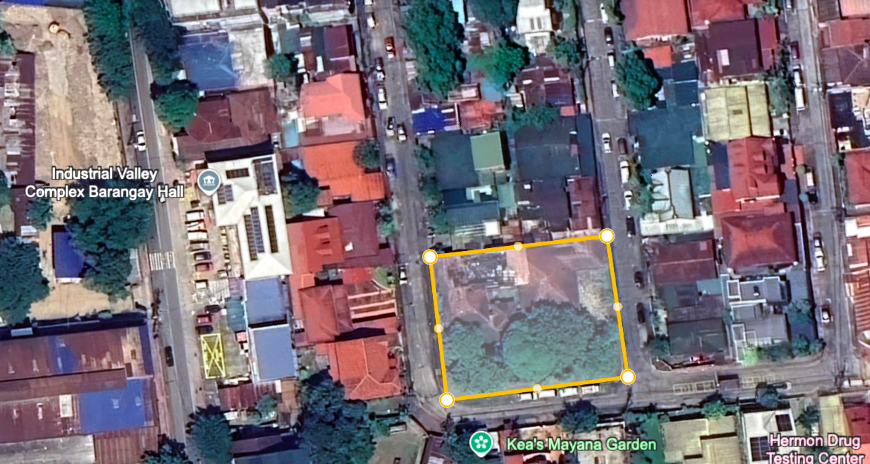 Double Corner Industrial Lot For Sale Industrial Valley Marikina City — 1,345 sqm Marcos Highway Access Dual Street Frontage ₱50M