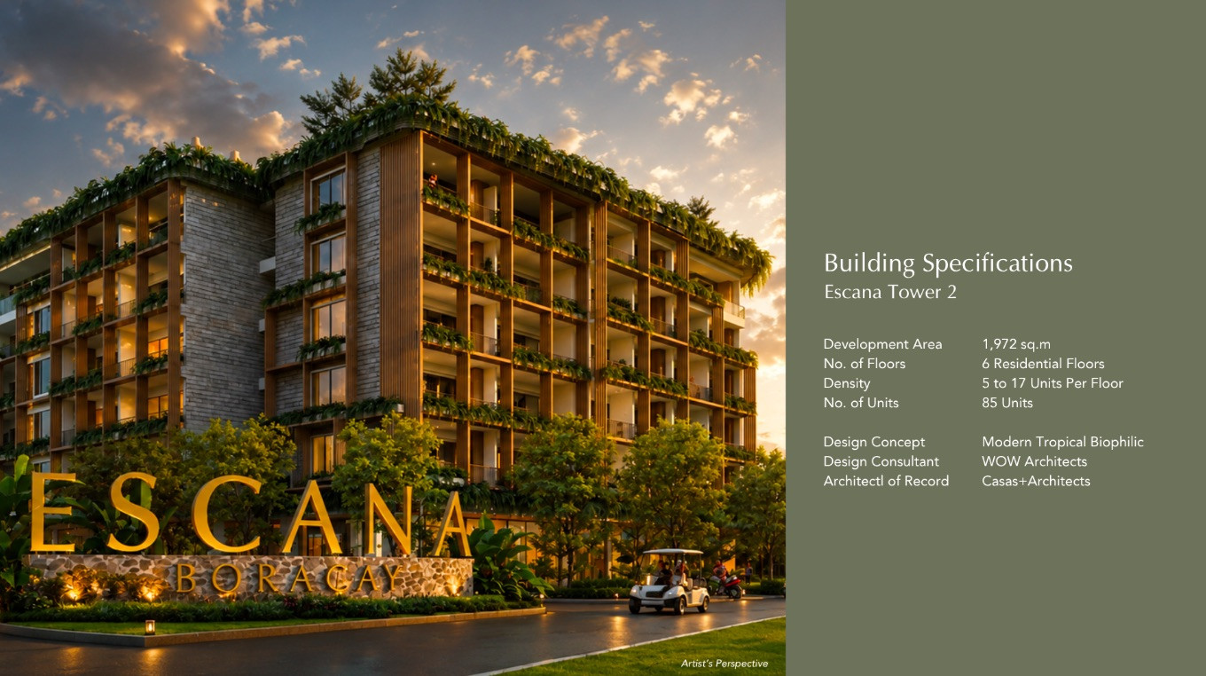 Escana Boracay Condo for Sale in Station Zero | Studios, 1BR & 2BR From ₱21.098M